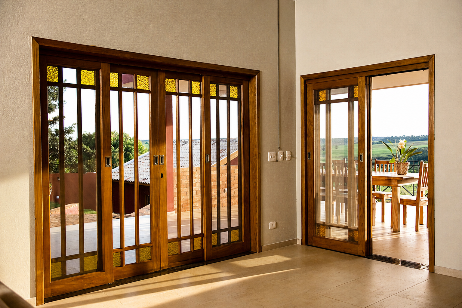 Bay-window e vidros personalizados em residência — Maringá PR